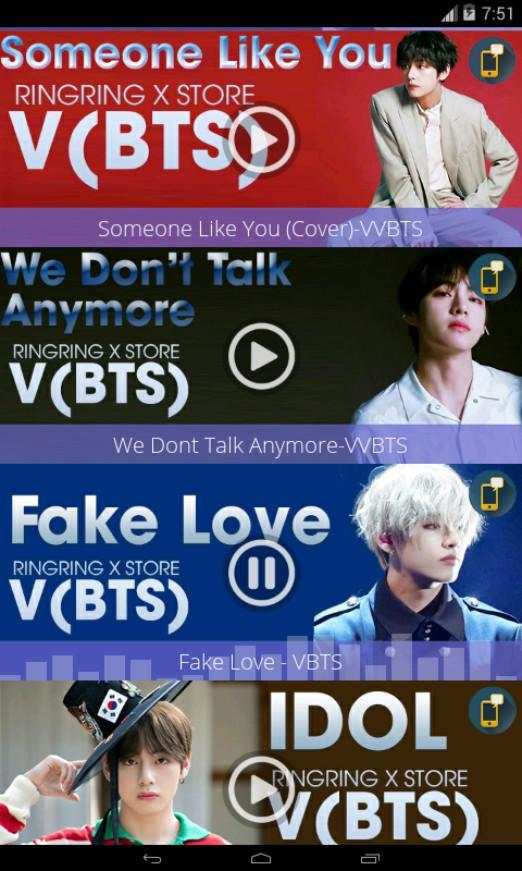 V BTS - Ringtones Free screenshot 2
