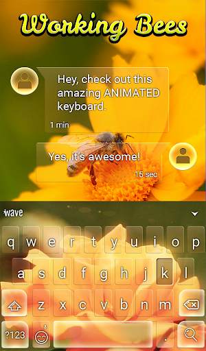 Working Bees Animated Keyboard screenshot 3