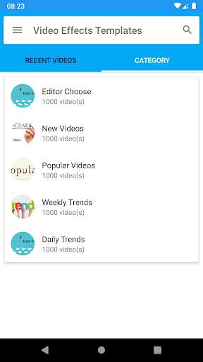 Video Effect Templates screenshot 2