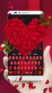 Red Rose Keyboard Theme screenshot 3