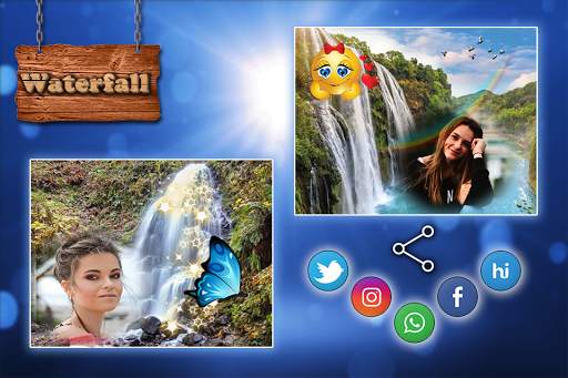 Waterfall Photo Frame 4 تصوير الشاشة