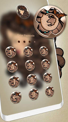 Girl Painting Launcher Theme screenshot 4