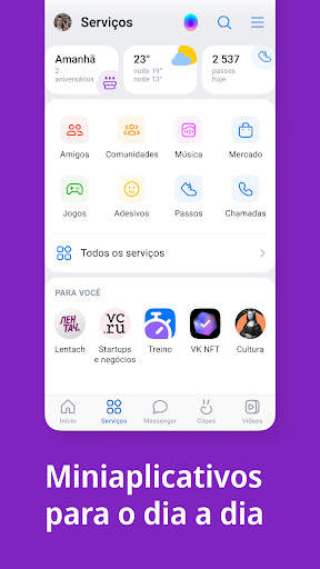 VK: rede social, chamadas screenshot 4