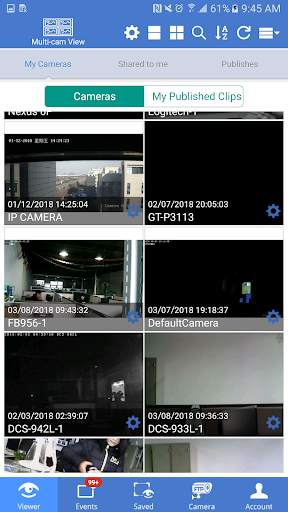 IP Camera Viewer 1 تصوير الشاشة
