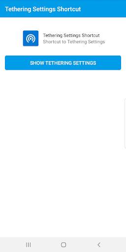 Tethering Settings Shortcut screenshot 1