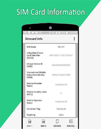 Sim Card Info Details screenshot 1