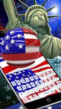 USA Flag Keyboard 1 تصوير الشاشة