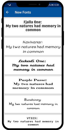 Free Fonts for Hauwei (AFonts) screenshot 4