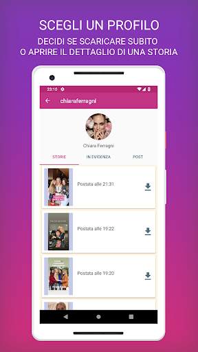 Save stories, Post, Highlights screenshot 3