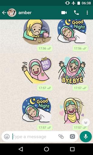Hijab Girl Stickers for WhatsApp 2019 free Sticker screenshot 3