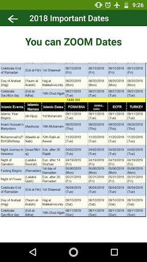Islamic Calendar 2019 screenshot 6