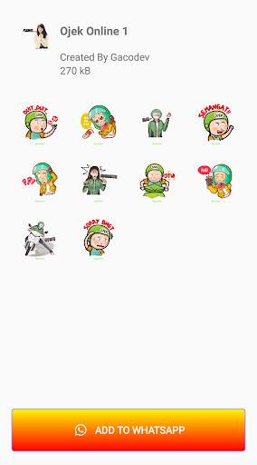 Sticker Wa Ojek Online screenshot 2