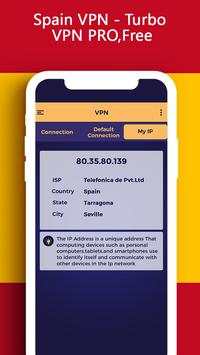 Spain VPN - Turbo VPN PRO,Free screenshot 4