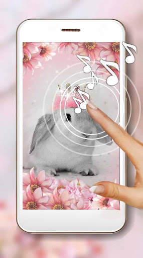 Bunnies Cute Live Wallpaper screenshot 1