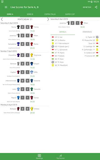 Live Scores for Serie A 2020/2021 screenshot 14