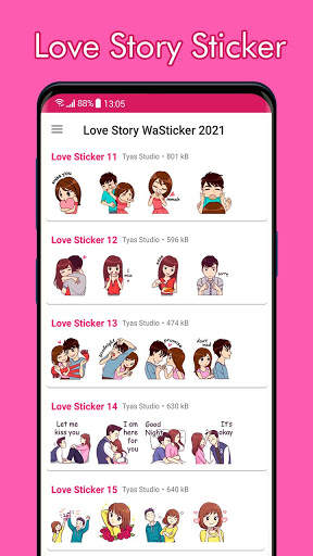 Love Story Stickers for WhatsApp ❤️ WAStickerApps screenshot 3