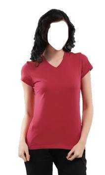 Woman T-shirt Photo Montage screenshot 1