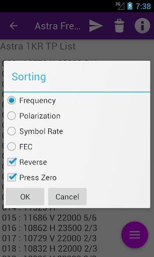 Astra Frequency List screenshot 7