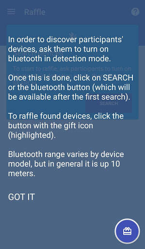 Bluetooth Raffle Free screenshot 1
