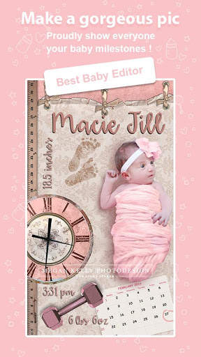Baby Photo Editor 2021 : Baby Story 3 تصوير الشاشة