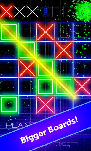 Tic Tac Toe Glow by TMSOFT screenshot 2