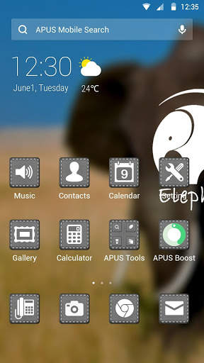 Elephant-APUS Launcher theme screenshot 1