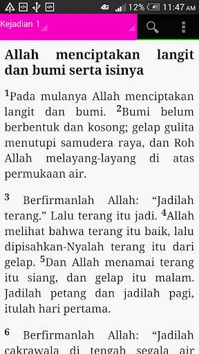 Alkitab  (Indonesian) 1 تصوير الشاشة