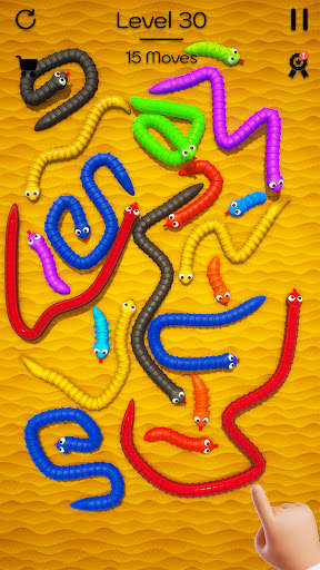 Tangled Snakes Puzzle Game screenshot 23