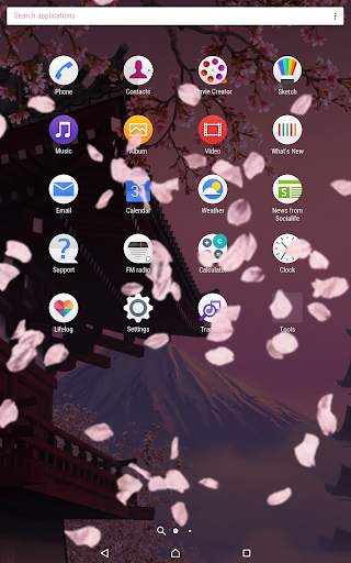Sakura theme Xperia Launcher screenshot 6