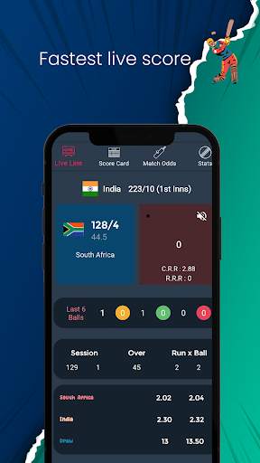 Cricket 22 : Live Line & Score screenshot 1