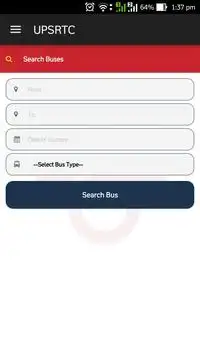 UPSRTC Mobile Reservation App screenshot 2