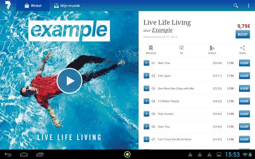 7digital app voor Android screenshot 14