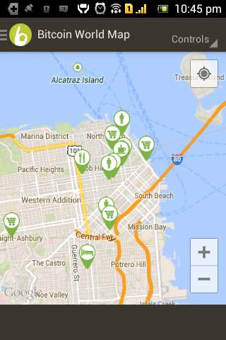 Bitcoin World Map screenshot 1