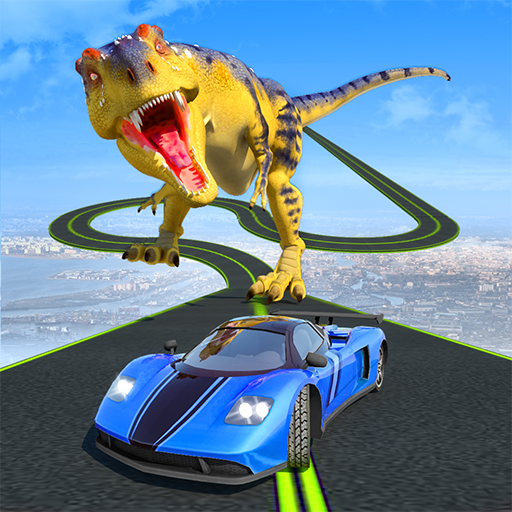 Dinosaur Car Chase Ramp Stunts icon