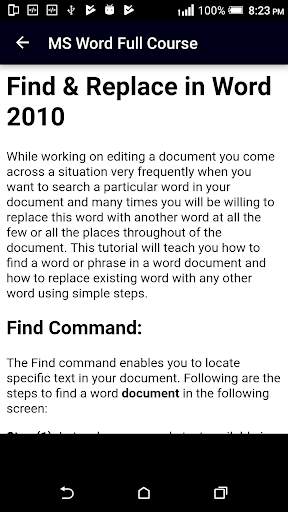 Learn MS Word (Basic & Advance) screenshot 8