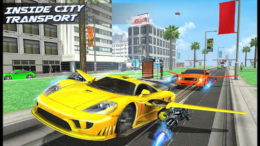 Flying Robot Car Transform: Robot Games screenshot 3