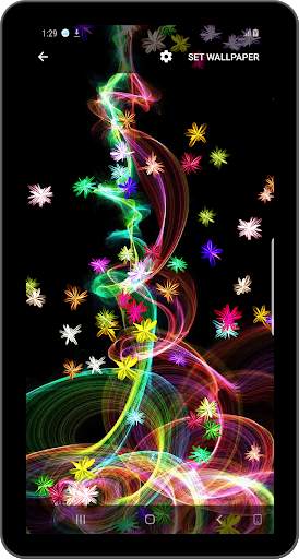 Magic glow Flowers Live Wallpaper screenshot 8