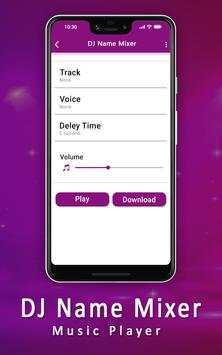 DJ Name Mixer With Music Player - Mix Name To Song screenshot 3