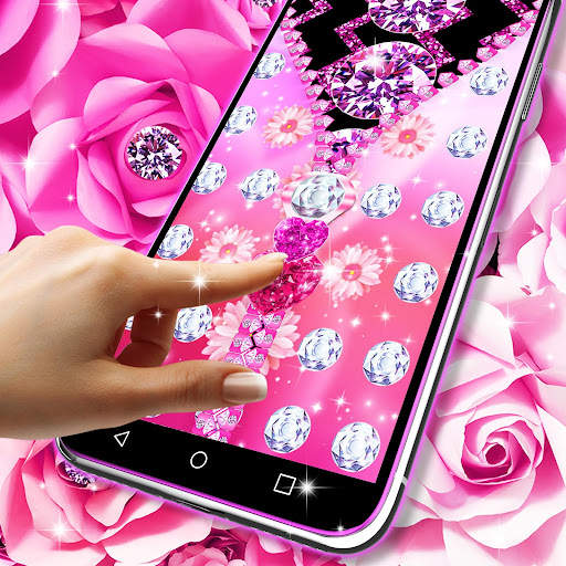 Zipper diamond flower locker screenshot 2