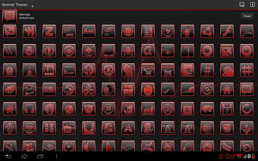 Serenity Launcher Theme Red screenshot 18