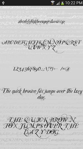 Script Fonts for Android 4 تصوير الشاشة