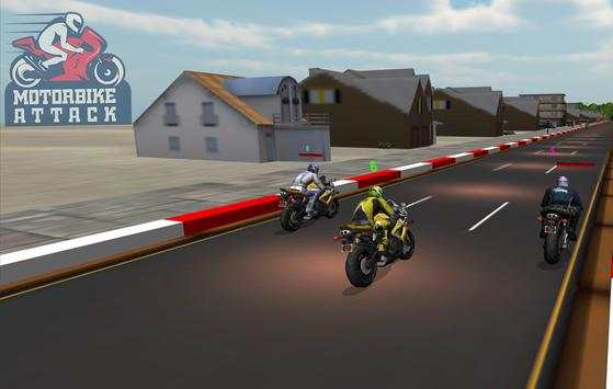Motor Bike Attack Game: Race and Shoot screenshot 2