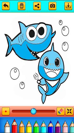 Baby Shark Drawing and Coloring screenshot 3