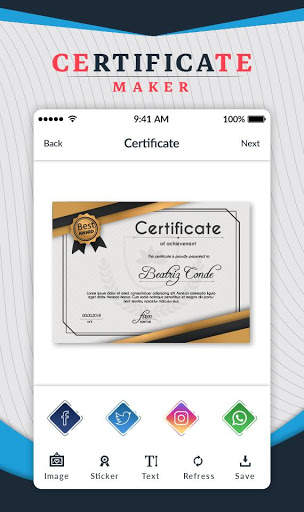 Certificate Maker - Certificate Design स्क्रीनशॉट 5