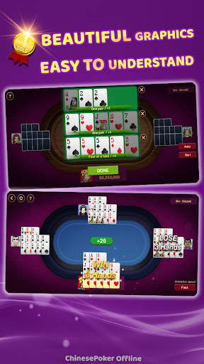 Chinese Poker Offline screenshot 2