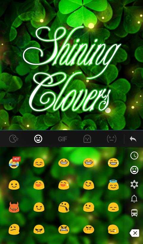 Shining Clover Keyboard Theme screenshot 3