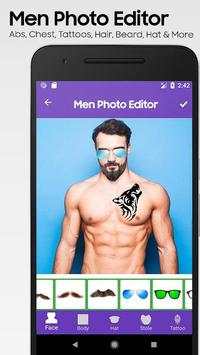 Men Photo Editor : Hair styles,Abs,Mustache,Beard 2 تصوير الشاشة