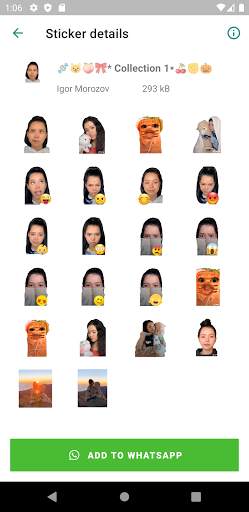 Bella Poarch from TikTok WhatsAspp Stickers screenshot 1