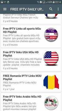 FREE IPTV DAILY UPDATES screenshot 2