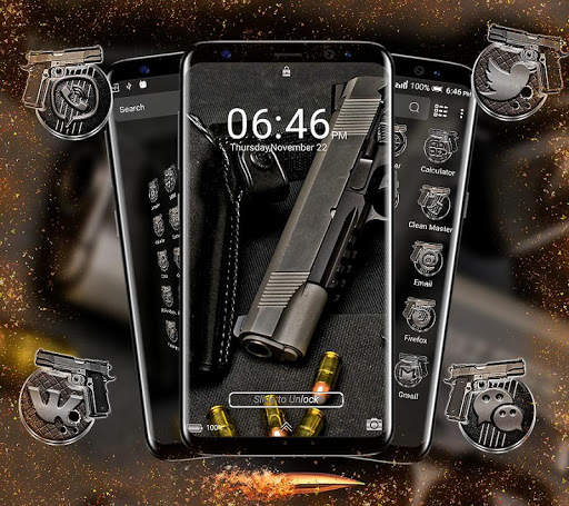 Gun Bullet Launcher Theme screenshot 3